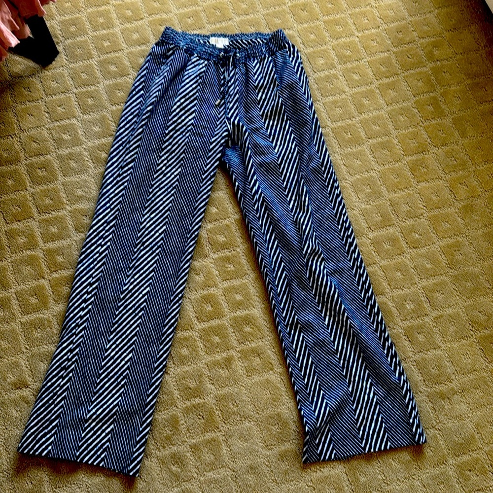 Michael Kors Stripped Blue Pants